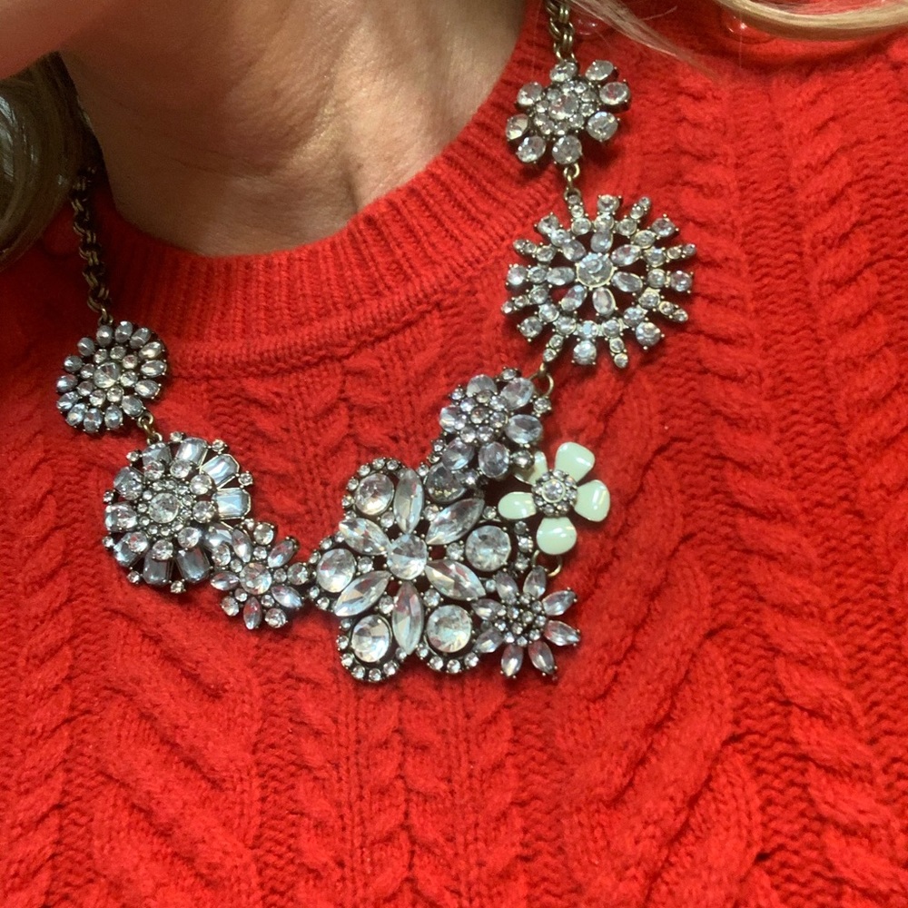 Crystal statement necklace